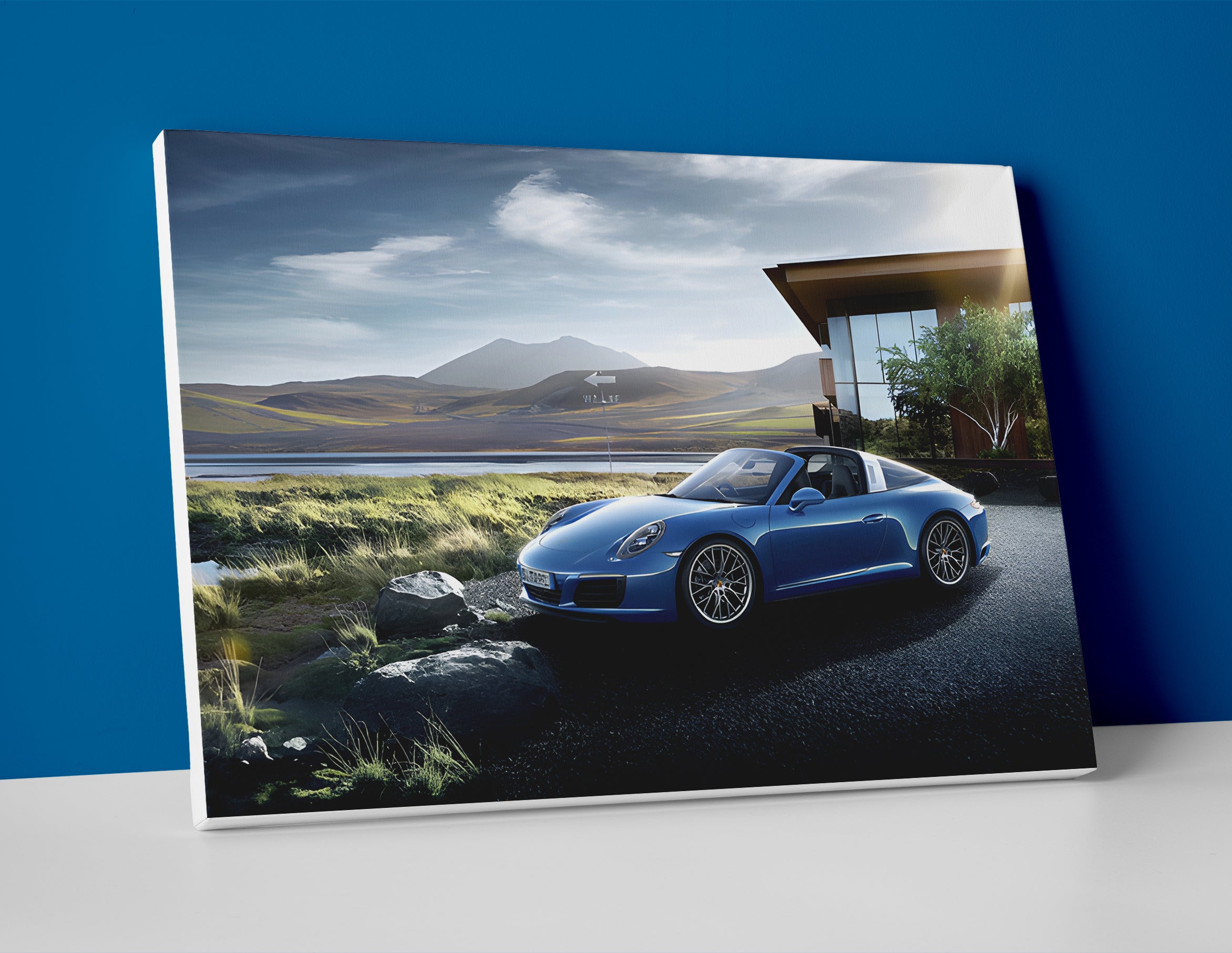 Porsche 911 Targa Poster canvas wall art print decor